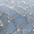 Свадебное платье кружево ткань серебро блестками кружева